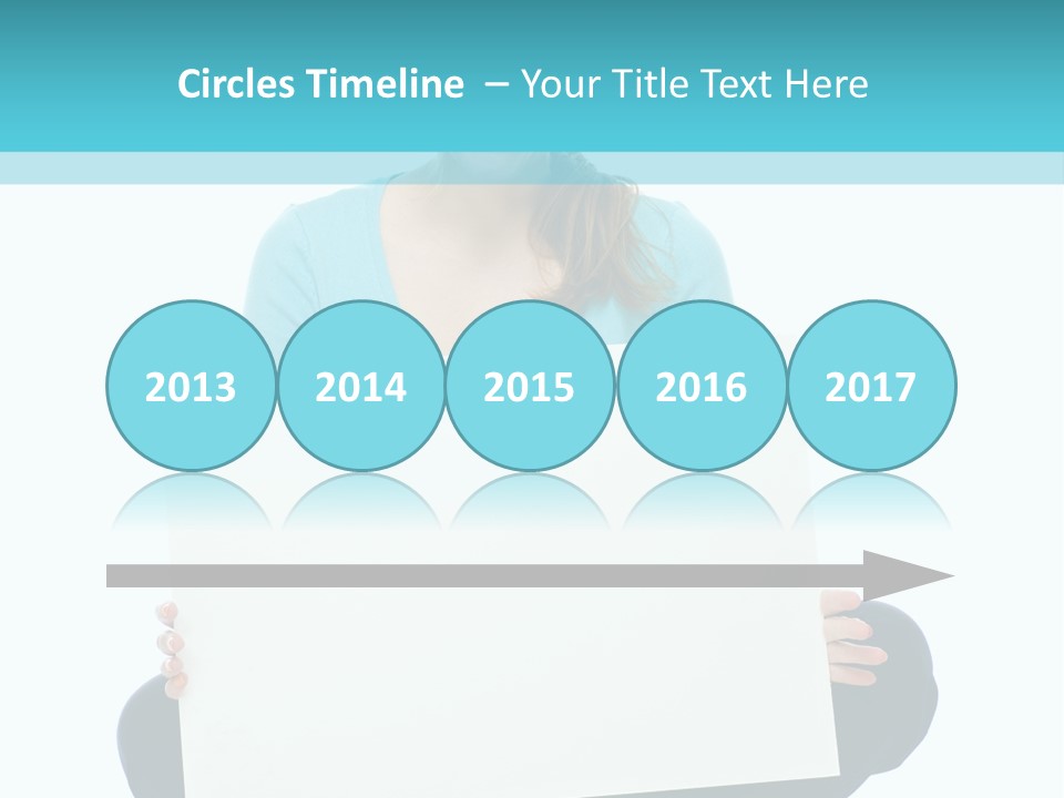 Advertisement Casual Girl PowerPoint Template