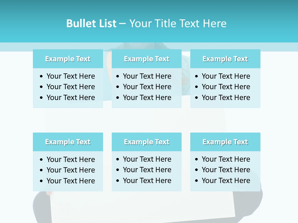 Advertisement Casual Girl PowerPoint Template