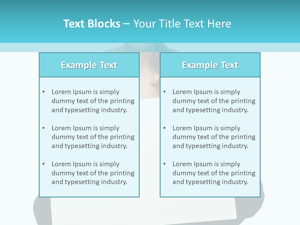 Advertisement Casual Girl PowerPoint Template