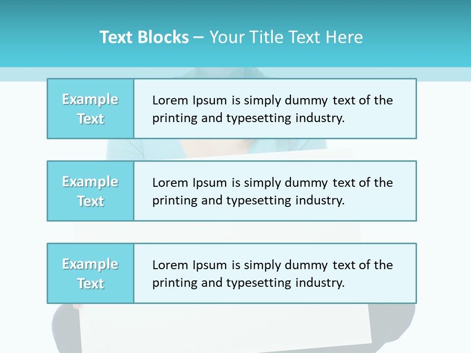 Advertisement Casual Girl PowerPoint Template