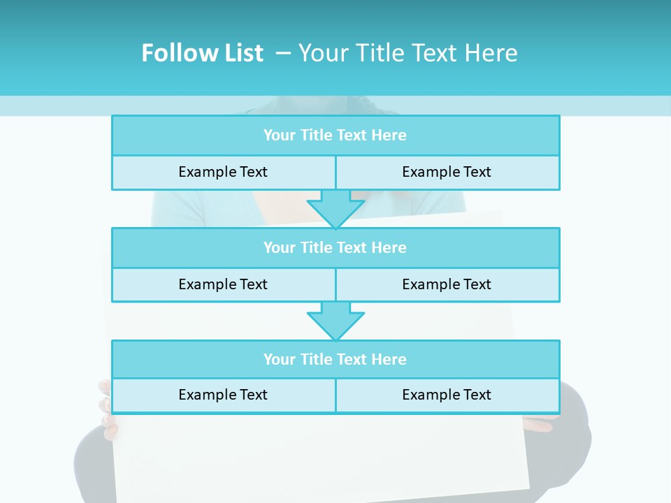 Advertisement Casual Girl PowerPoint Template