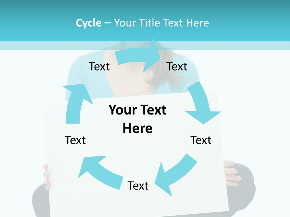 Advertisement Casual Girl PowerPoint Template