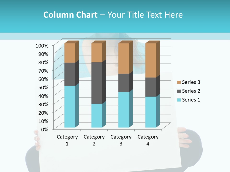 Advertisement Casual Girl PowerPoint Template
