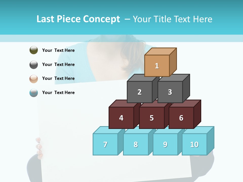 Advertisement Casual Girl PowerPoint Template