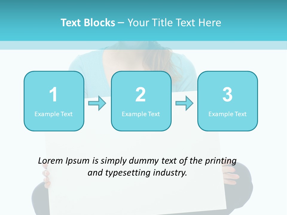 Advertisement Casual Girl PowerPoint Template