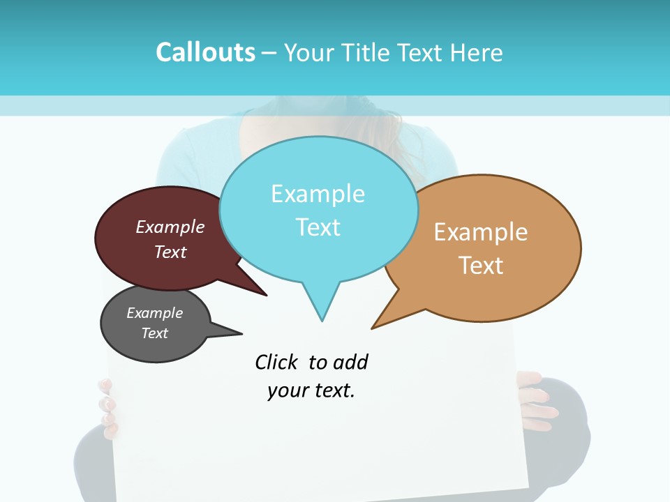 Advertisement Casual Girl PowerPoint Template