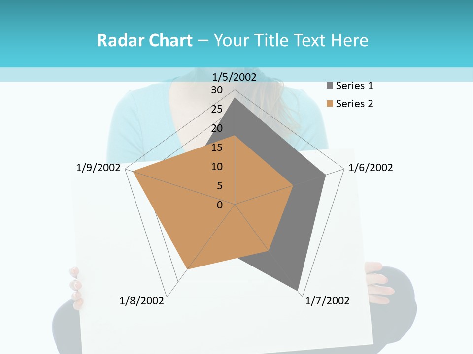 Advertisement Casual Girl PowerPoint Template