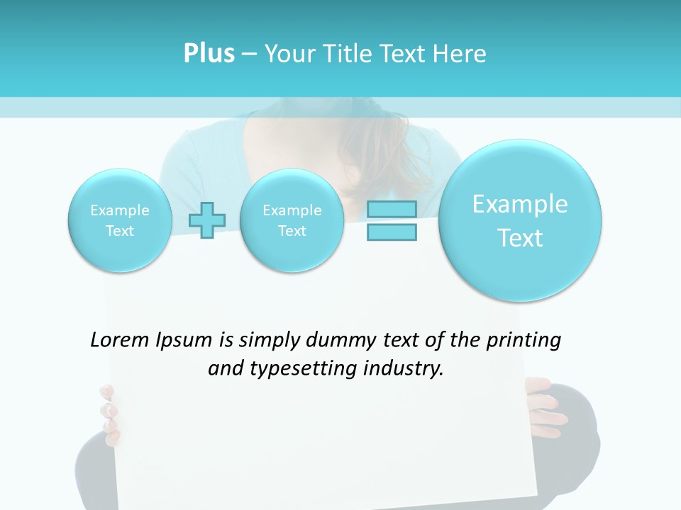 Advertisement Casual Girl PowerPoint Template