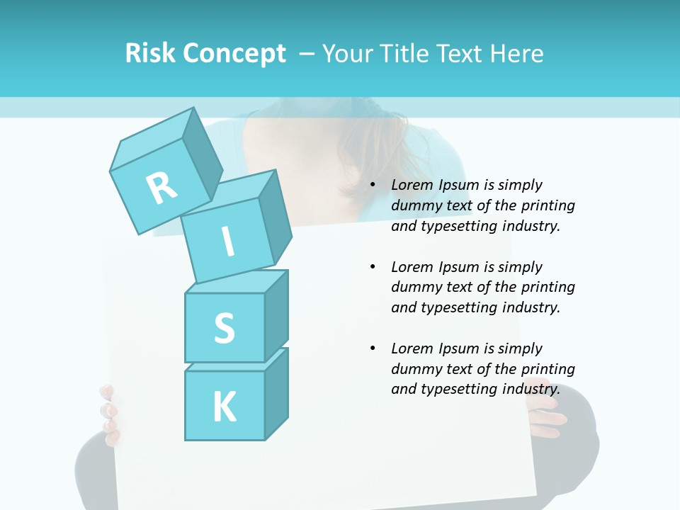 Advertisement Casual Girl PowerPoint Template