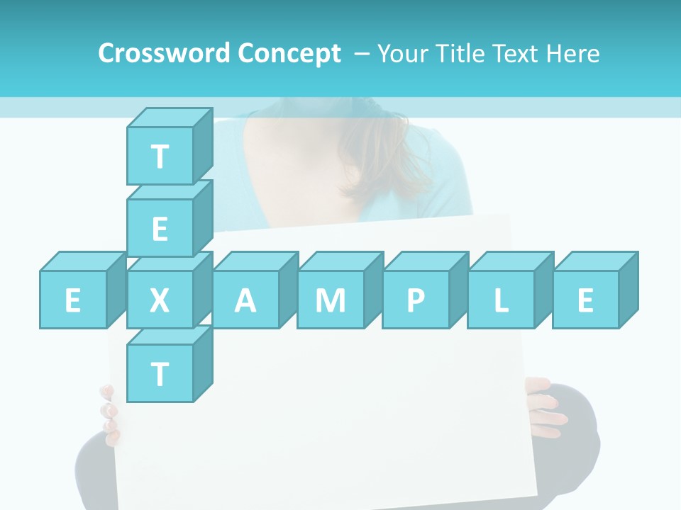 Advertisement Casual Girl PowerPoint Template