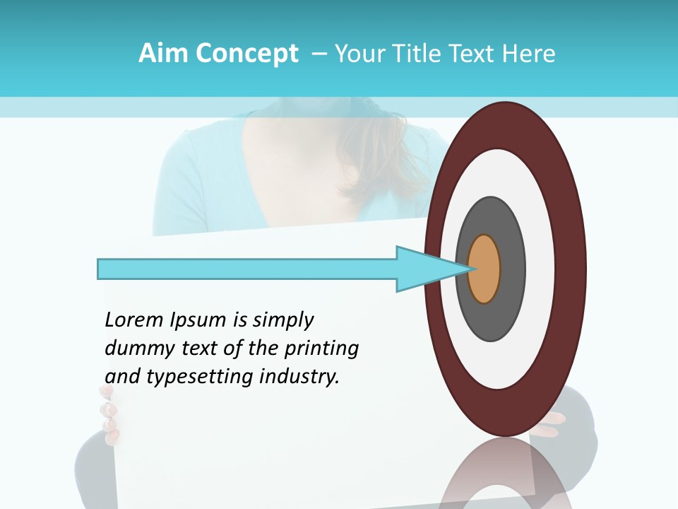 Advertisement Casual Girl PowerPoint Template