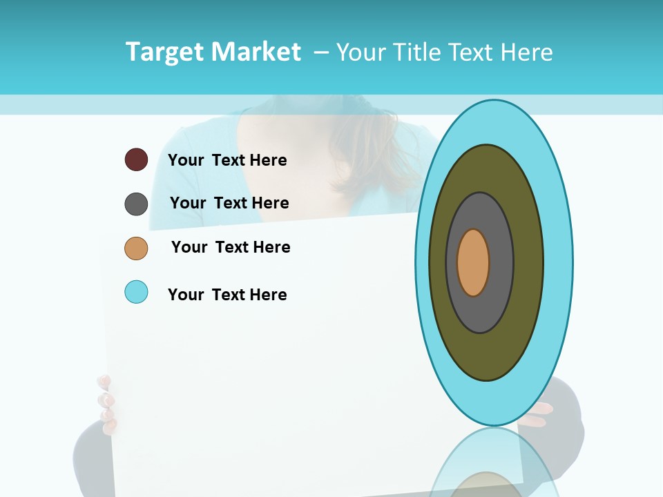 Advertisement Casual Girl PowerPoint Template