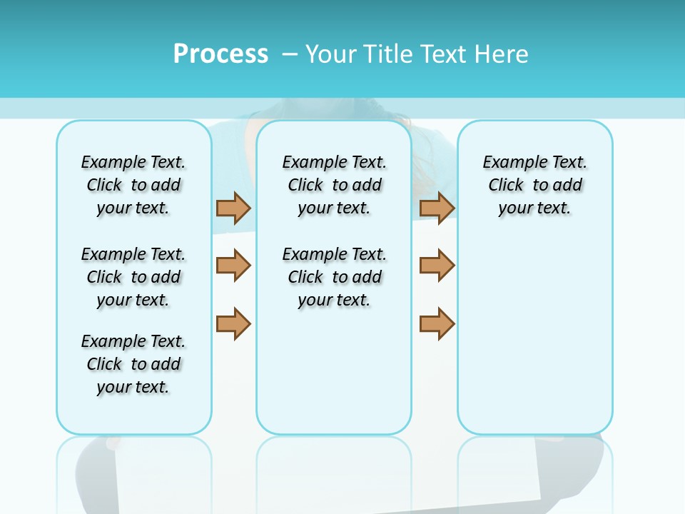 Advertisement Casual Girl PowerPoint Template