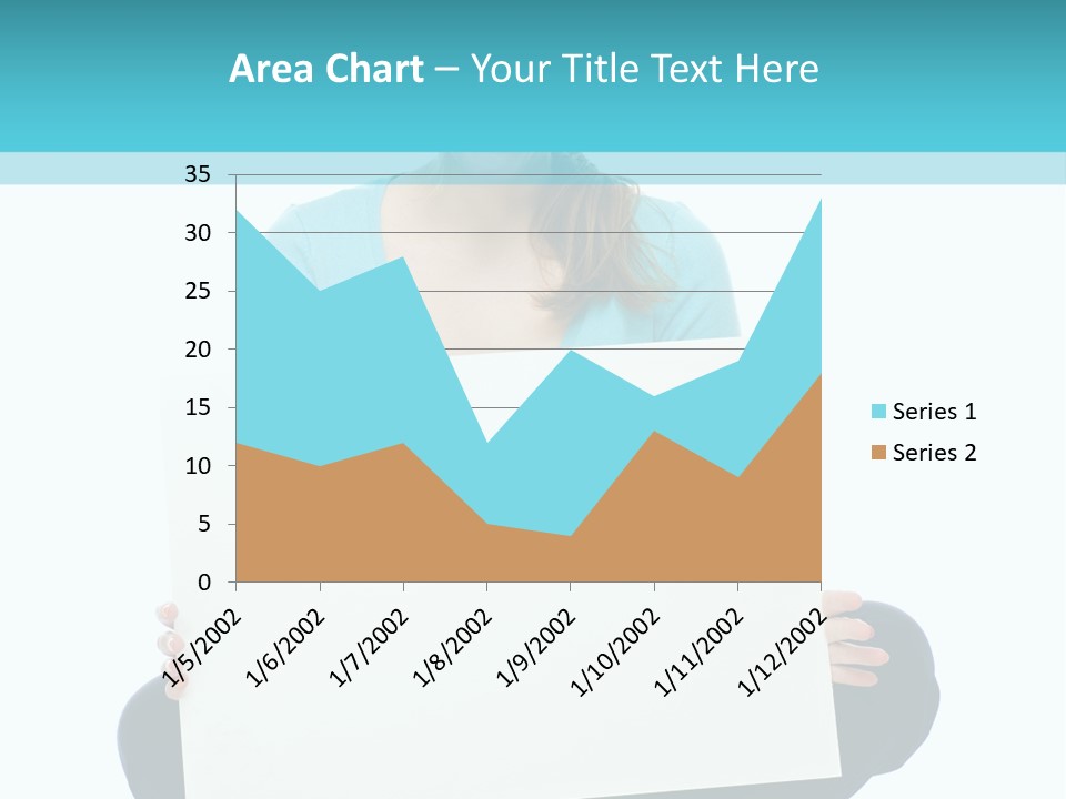 Advertisement Casual Girl PowerPoint Template
