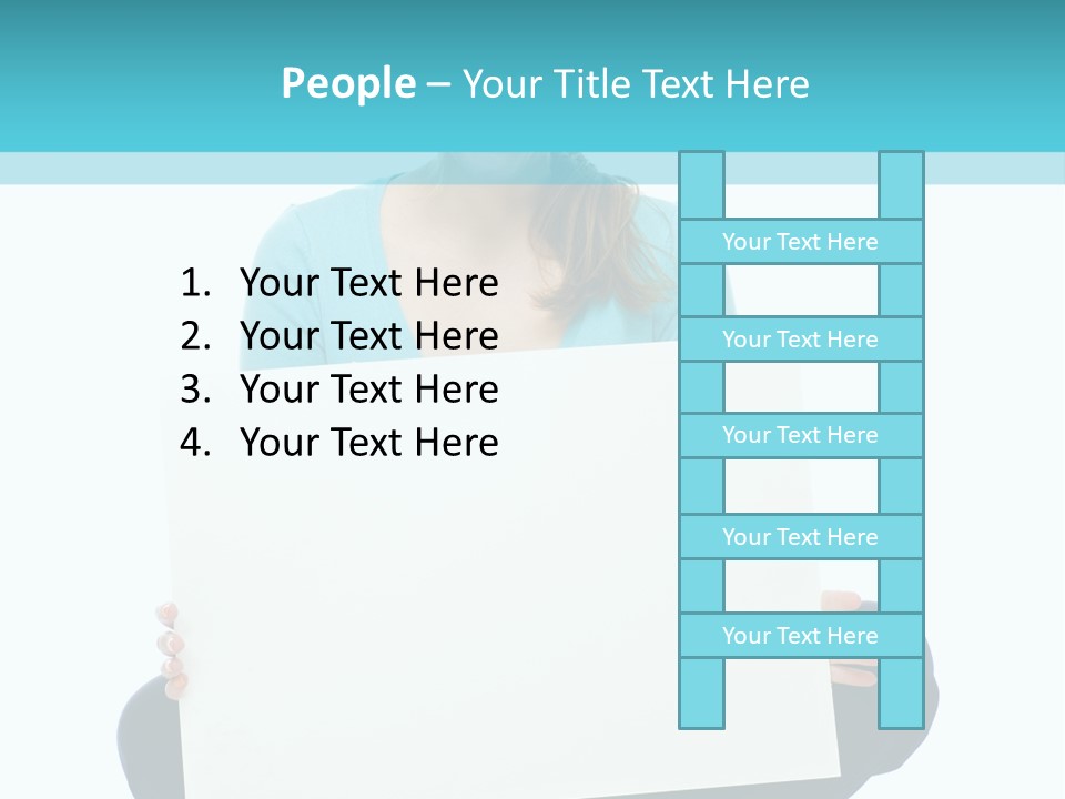 Advertisement Casual Girl PowerPoint Template