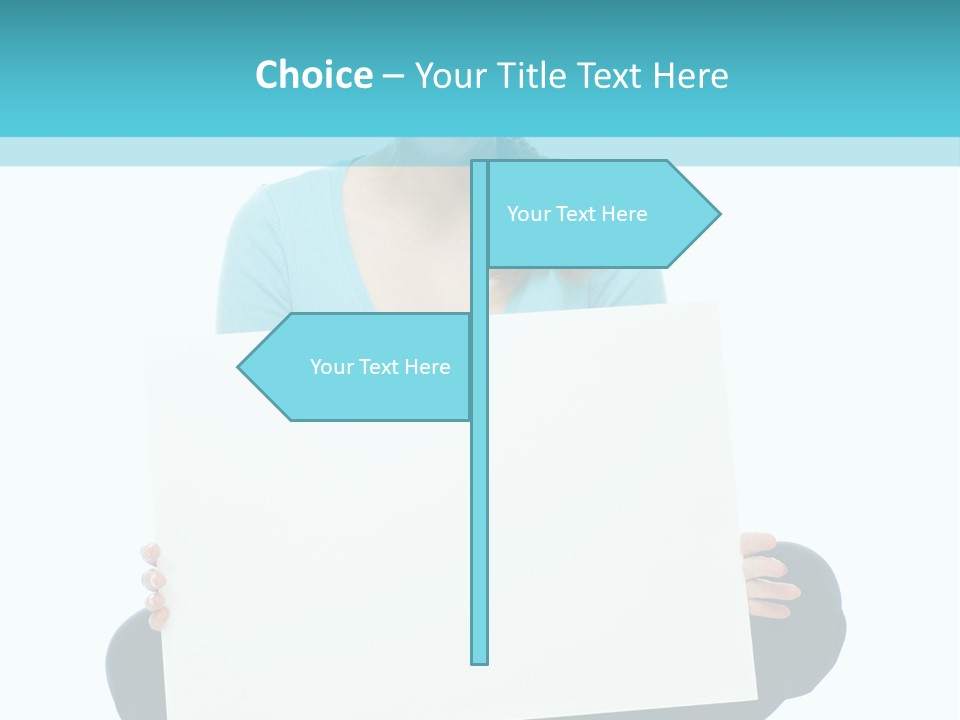 Advertisement Casual Girl PowerPoint Template