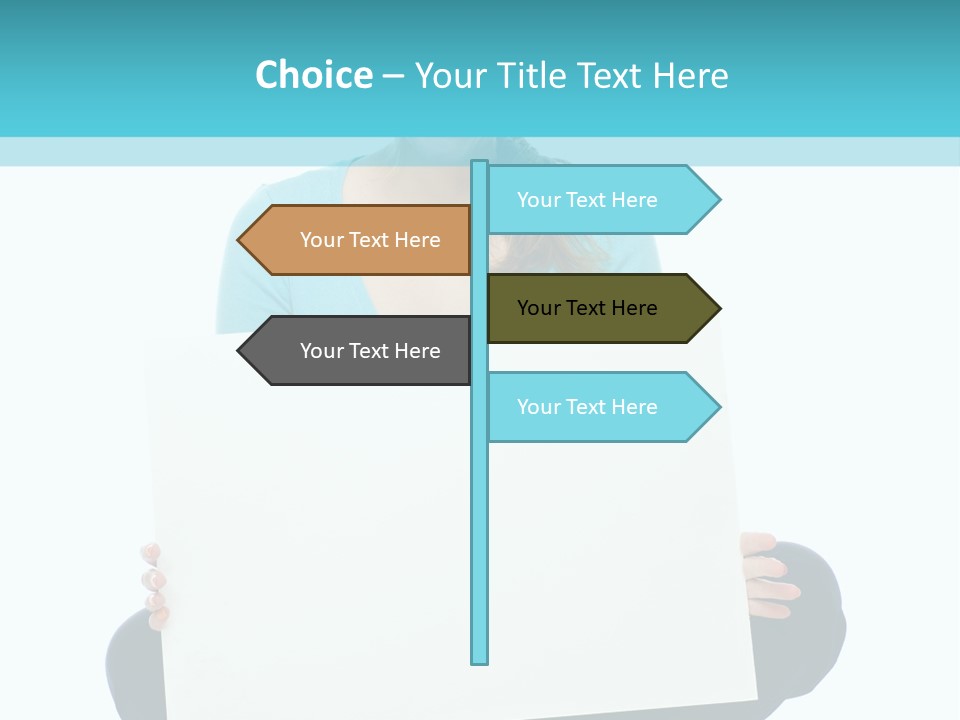 Advertisement Casual Girl PowerPoint Template