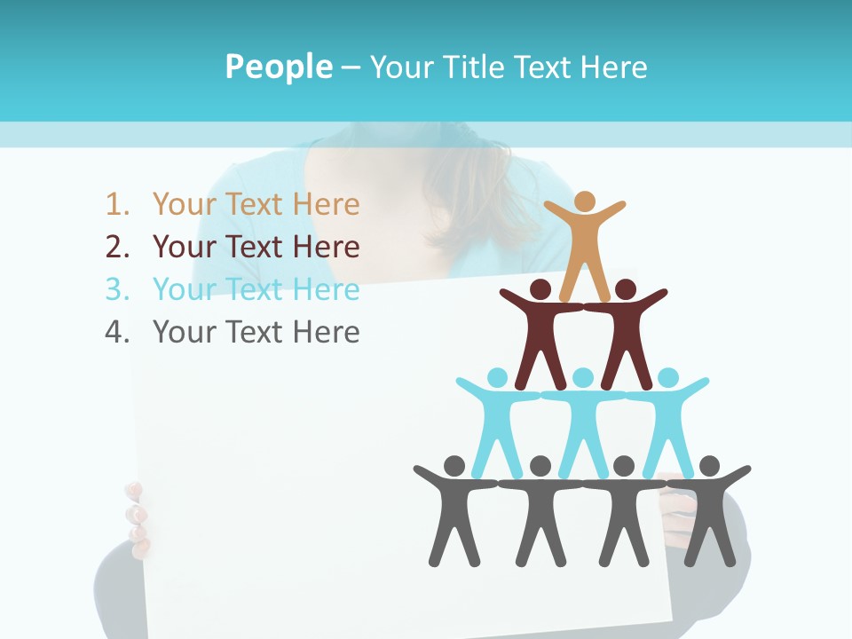 Advertisement Casual Girl PowerPoint Template