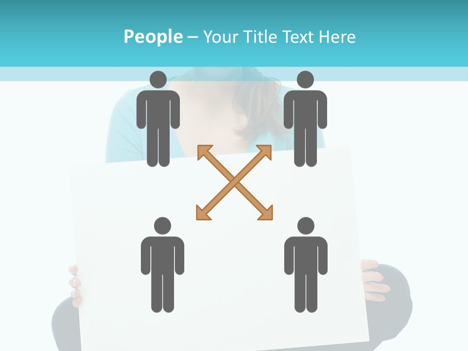 Advertisement Casual Girl PowerPoint Template