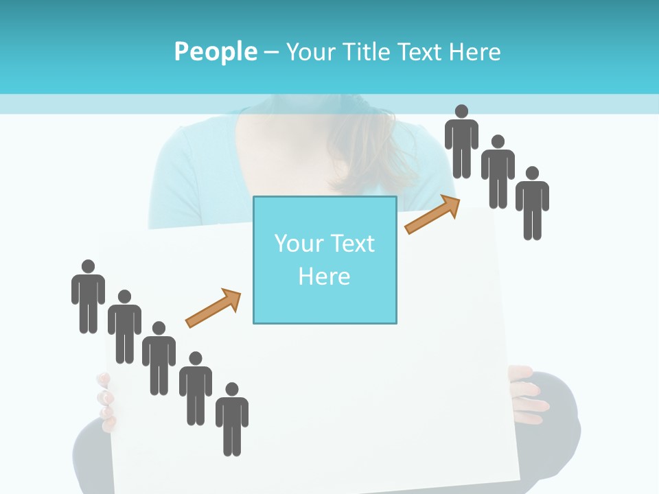 Advertisement Casual Girl PowerPoint Template