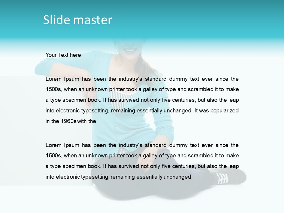 Positive Presenting Billboard PowerPoint Template