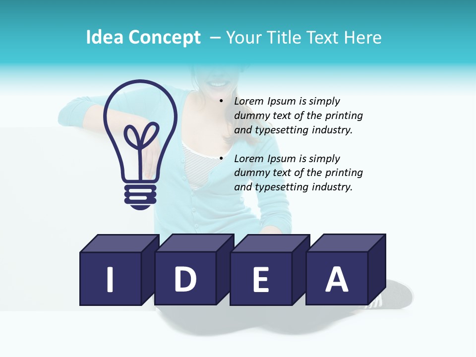 Positive Presenting Billboard PowerPoint Template