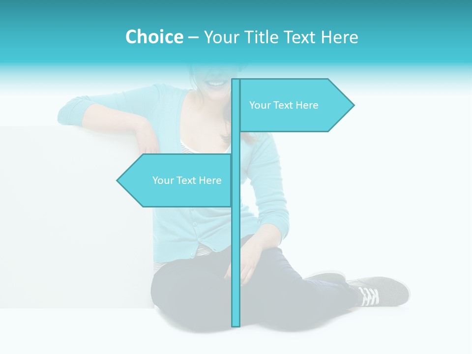 Positive Presenting Billboard PowerPoint Template