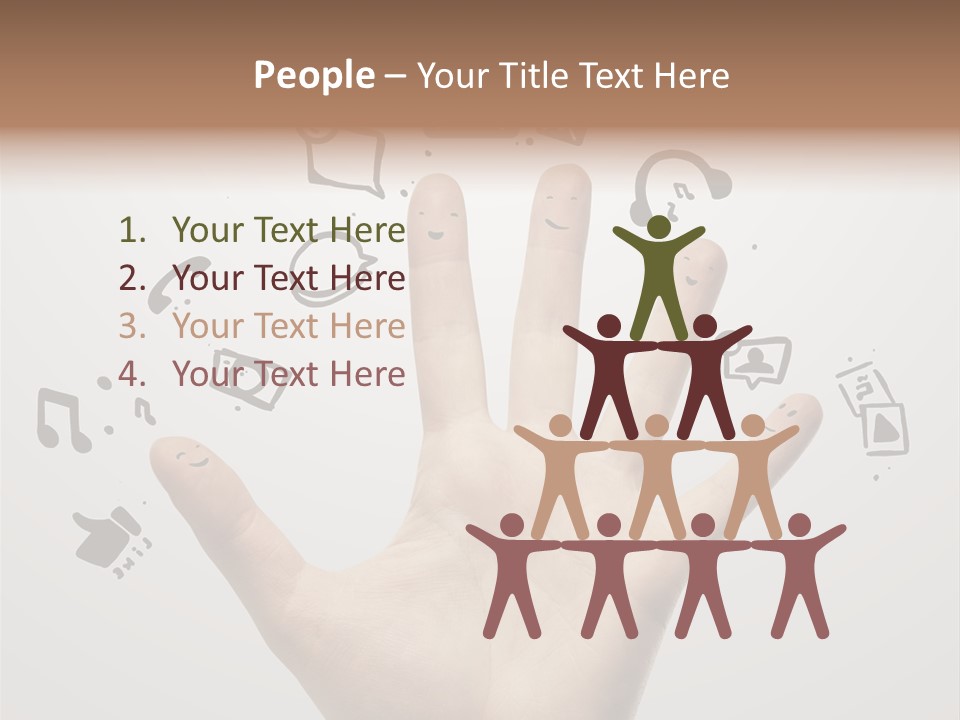 Internet Contact Community PowerPoint Template