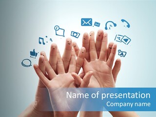 Friend Icon Symbol PowerPoint Template