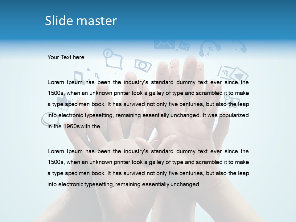 Friend Icon Symbol PowerPoint Template