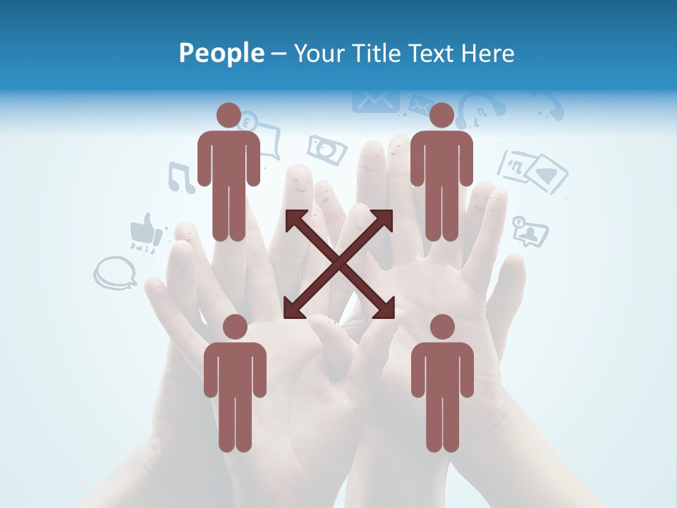 Friend Icon Symbol PowerPoint Template