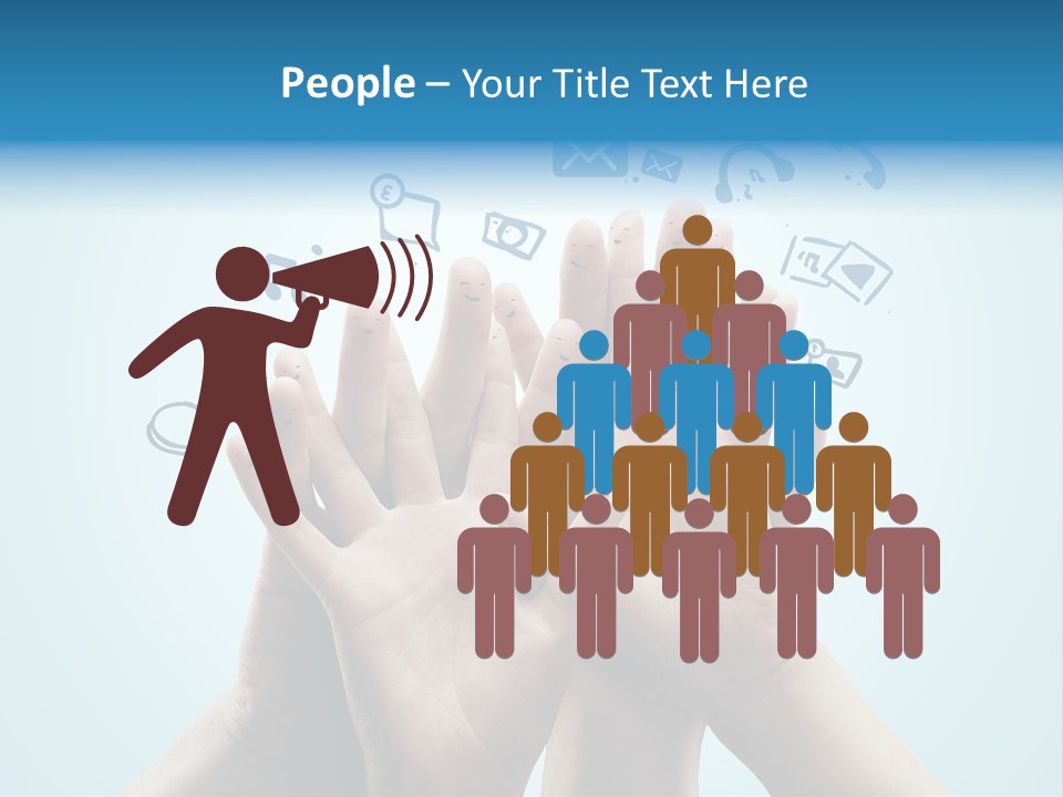 Friend Icon Symbol PowerPoint Template