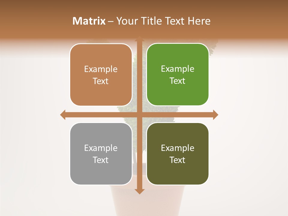 Green Sign Growing PowerPoint Template