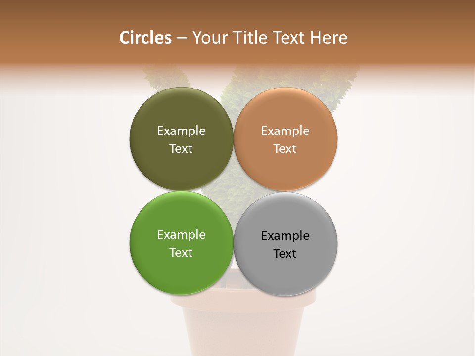 Green Sign Growing PowerPoint Template