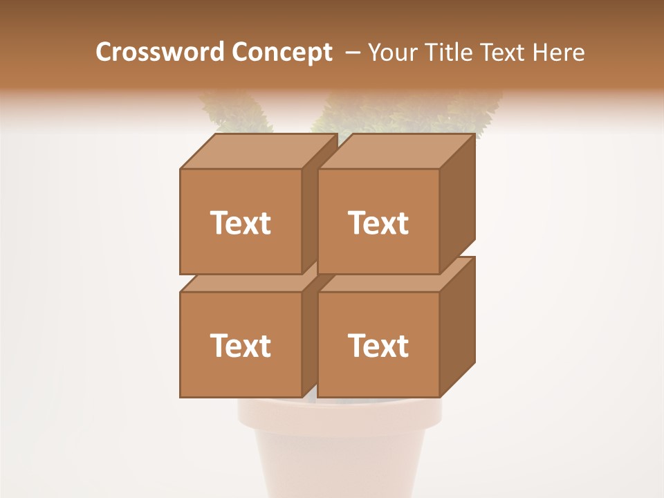 Green Sign Growing PowerPoint Template