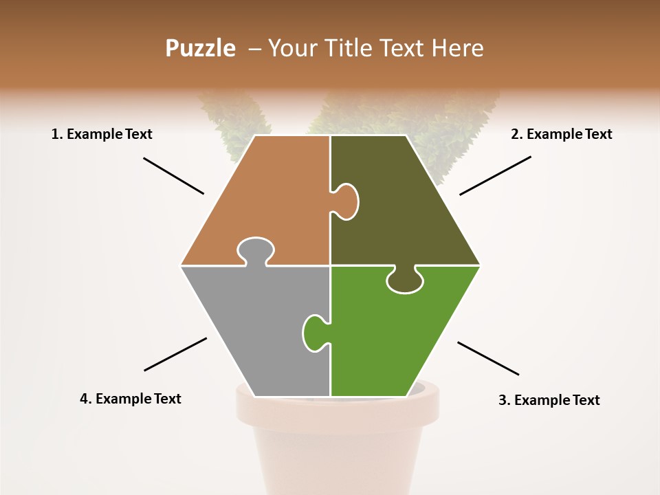 Green Sign Growing PowerPoint Template