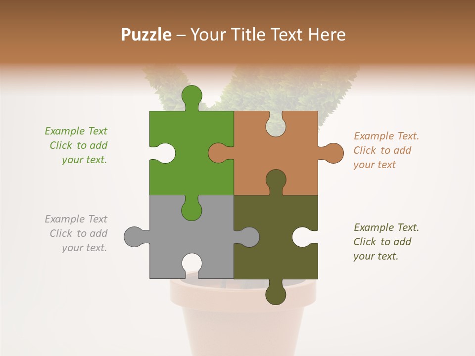 Green Sign Growing PowerPoint Template