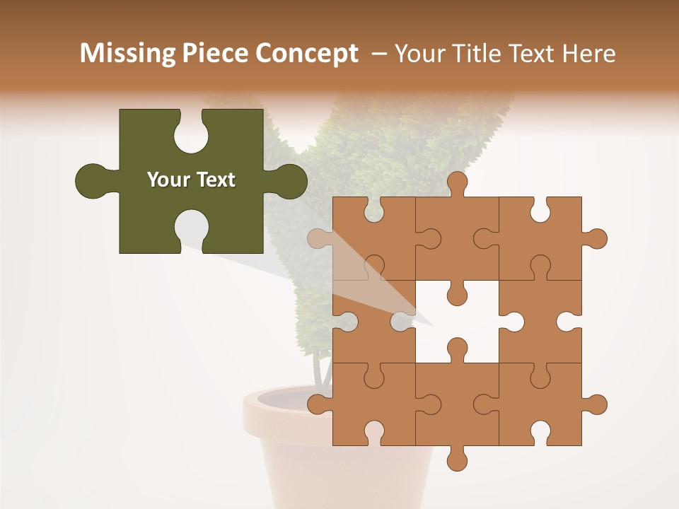 Green Sign Growing PowerPoint Template