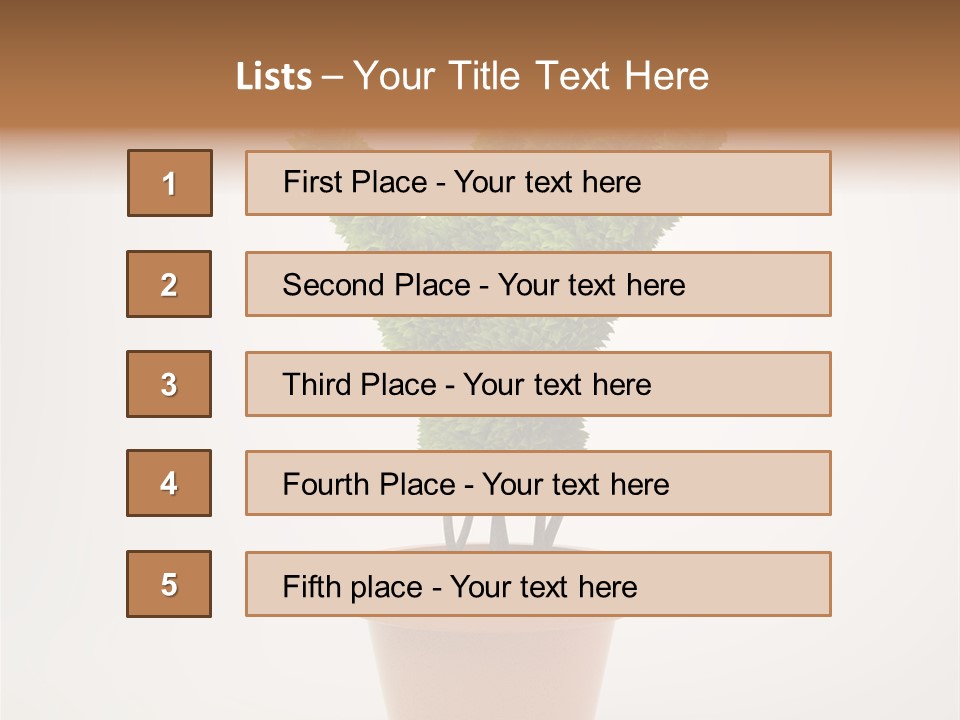 Green Sign Growing PowerPoint Template