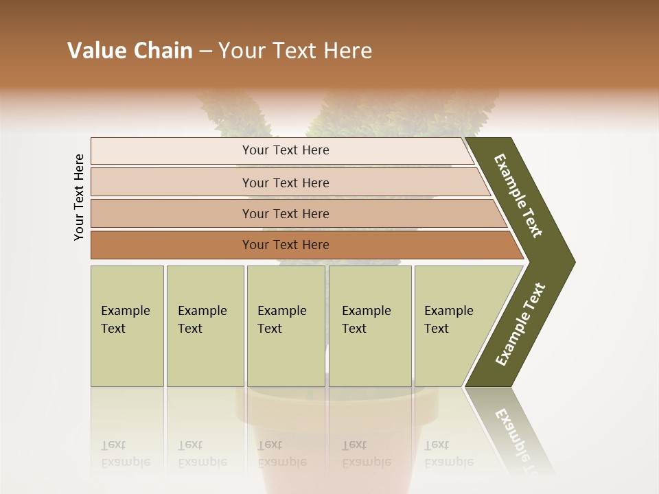 Green Sign Growing PowerPoint Template