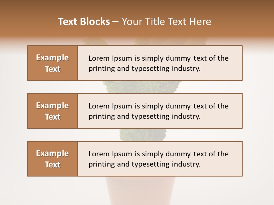 Green Sign Growing PowerPoint Template