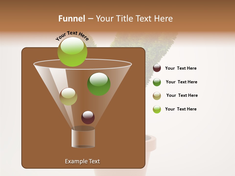 Green Sign Growing PowerPoint Template