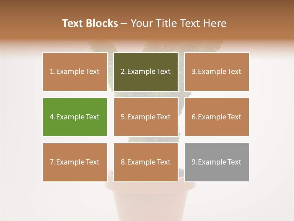 Green Sign Growing PowerPoint Template