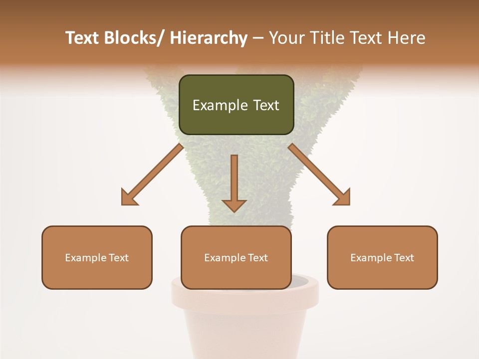 Green Sign Growing PowerPoint Template