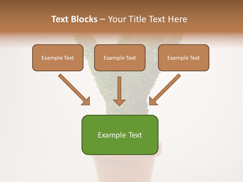 Green Sign Growing PowerPoint Template