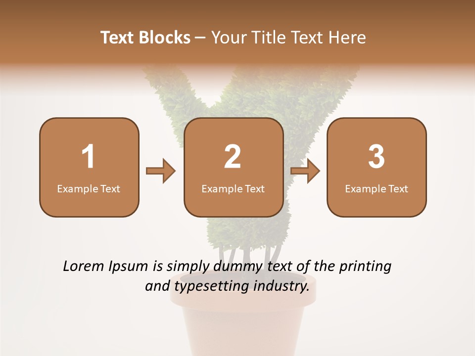 Green Sign Growing PowerPoint Template