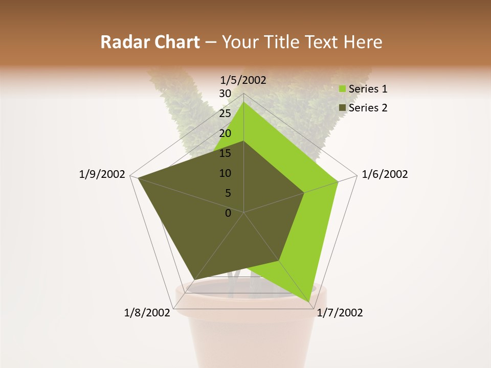 Green Sign Growing PowerPoint Template