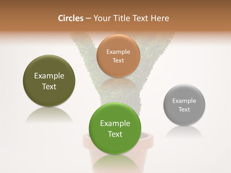 Green Sign Growing PowerPoint Template