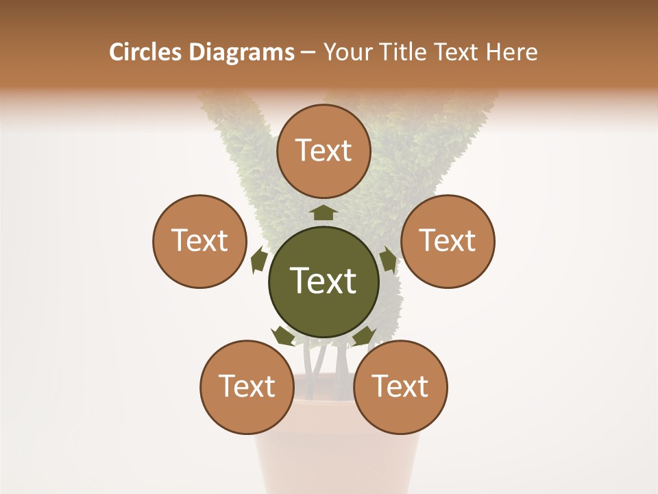 Green Sign Growing PowerPoint Template