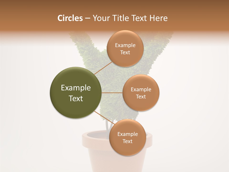 Green Sign Growing PowerPoint Template